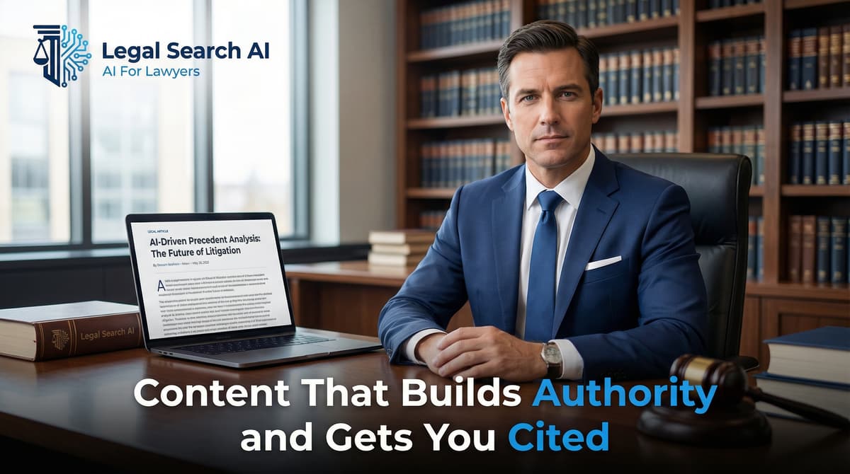 Authority-building content for legal professionals