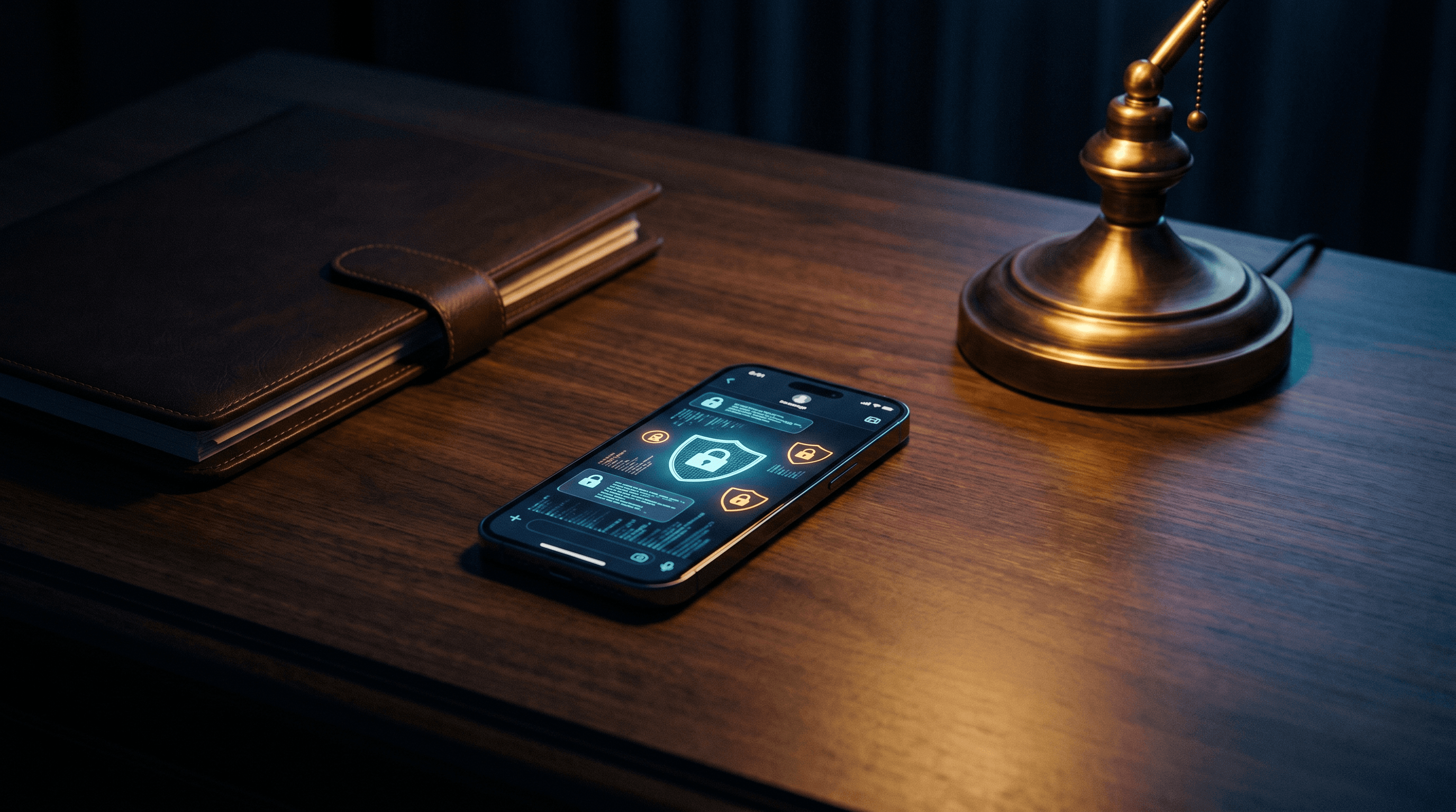 Secure encrypted messaging app for criminal defense communications