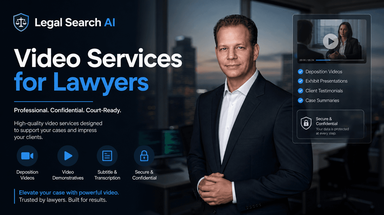 Video Services for Lawyers — Legal Search AI