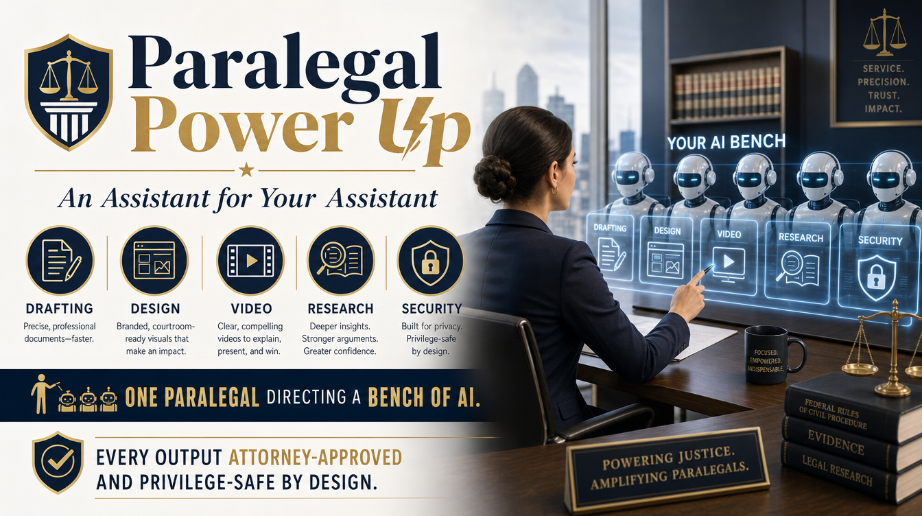 Paralegal Power Up - a bench of AI specialists